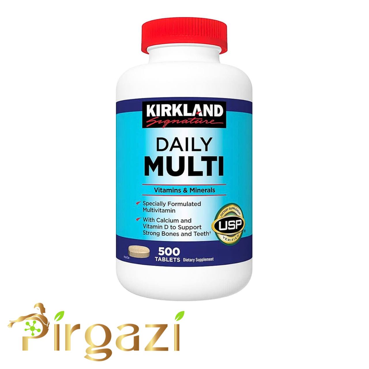 مولتی‌ویتامین دیلی کرکلند ۵۰۰ عددی آمریکا | انرژی، ایمنی و سلامت بدن