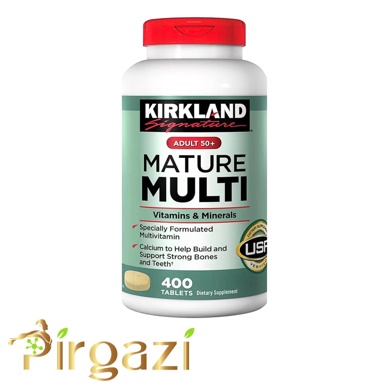 مولتی‌ویتامین +50 کرکلند آمریکا ۴۰۰ عددی | انرژی، قلب و ایمنی